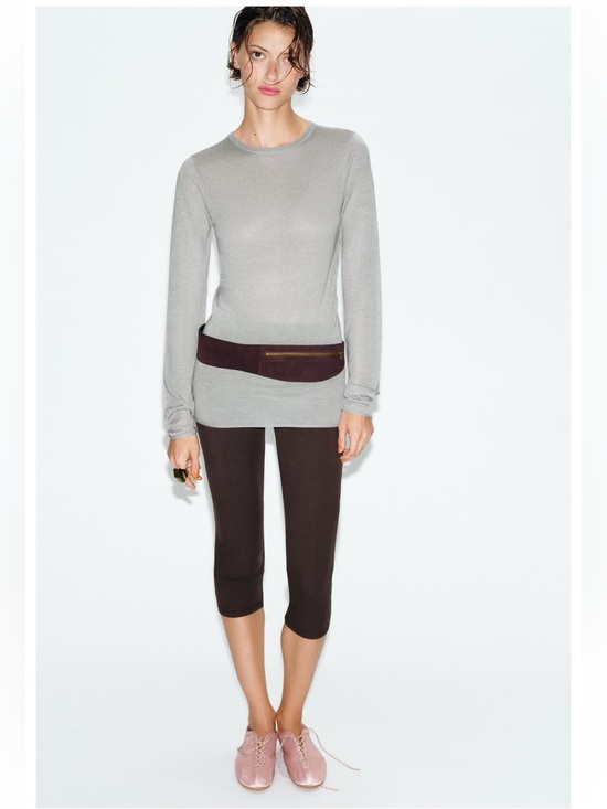Zara Accessories - ZARA Brown Suede Waist Bag Belt new